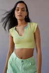 Out From Under Go For Gold Seamless Top In Light Green
