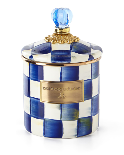MACKENZIE-CHILDS ROYAL CHECK SMALL CANISTER