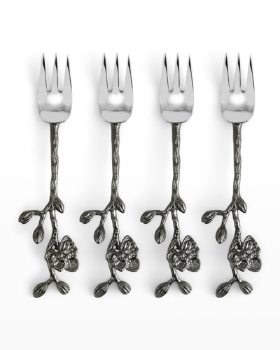 Michael Aram Black Orchid 4-piece Dessert Forks Set