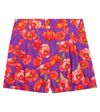 DOLCE & GABBANA FLORAL COTTON POPLIN SHORTS