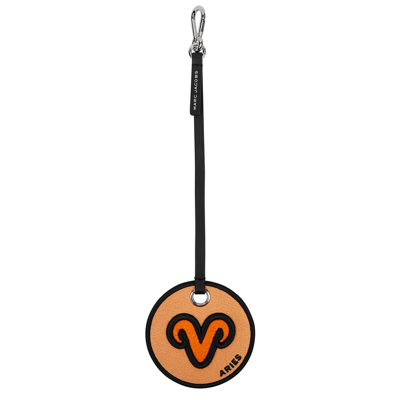Marc Jacobs The Marc Jacobs (the) The Aries Zodiac Embroidered Bag Charm In Orange