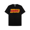 Dsquared2 Multi Logo Print Cotton Jersey T-shirt In Black