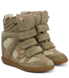 ISABEL MARANT BEKETT SUEDE WEDGE SNEAKERS