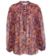 ISABEL MARANT ÉTOILE KILEDIA FLORAL RUFFLED BLOUSE