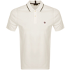 Ted Baker Camdn Floral-embroidered Cotton Polo Shirt In Cream