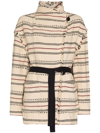 Isabel Marant Étoile Josialo Textured Cotton Jacket In Nude & Neutrals