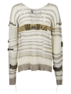 Vitelli Chaga Reverse Logo Stitch Sweater In Beige