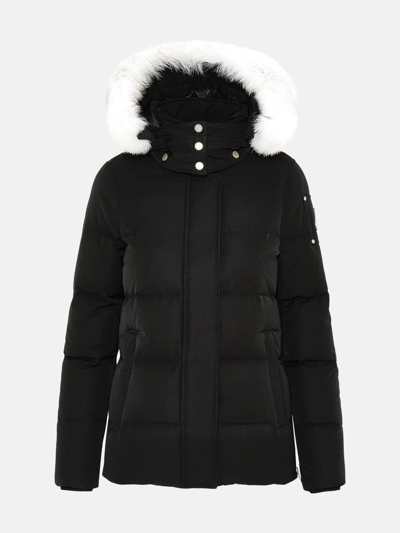 Moose Knuckles Black Cotton Blend Astoria Jacket