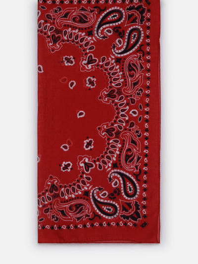 Destin Red Cotton Foulard