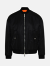 Dsquared2 Black Polyamide Eviction Bomber Jacket In Black