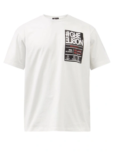 Moncler Logo-print Organic Cotton-blend Jersey T-shirt In Grey