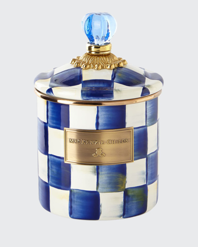 MACKENZIE-CHILDS ROYAL CHECK SMALL CANISTER