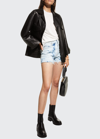 MOTHER THE TOMCAT DENIM SHORTS