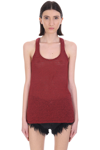 Isabel Marant Étoile Isabel Marant Etoile Avien Striped Linen Tank In Red,stripes In Red