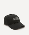 Ganni Embroidered Organic Cotton-twill Baseball Cap In Phantom