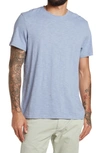 14th & Union Short Sleeve Slub Crew Neck T-shirt In Blue Stonewash