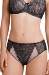 Wacoal Retro Chic High Cut Briefs In Black