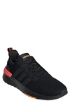 Adidas Originals Racer Running Sneaker In Core Black/orange Rush