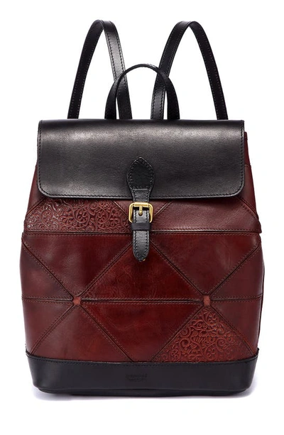 Old Trend Prism Leather Backpack In Brown