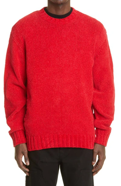 Undercover Oversize Crewneck Sweater In Red