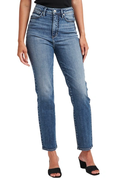 Silver Jeans Co. Women's Hello Legs High Rise Slim Straight Jeans In Blue