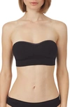 On Gossamer Cabana Seamless Strapless Bra In Black