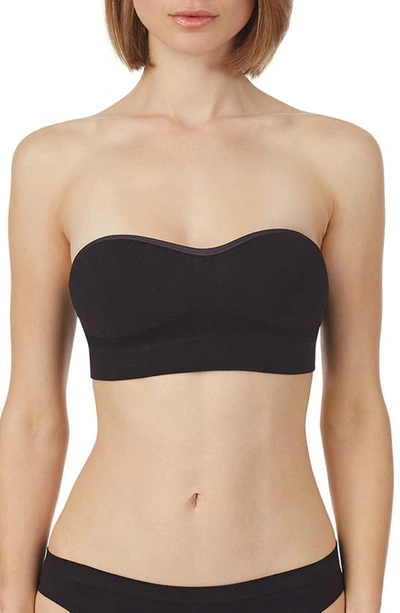 On Gossamer Cabana Seamless Strapless Bra In Black