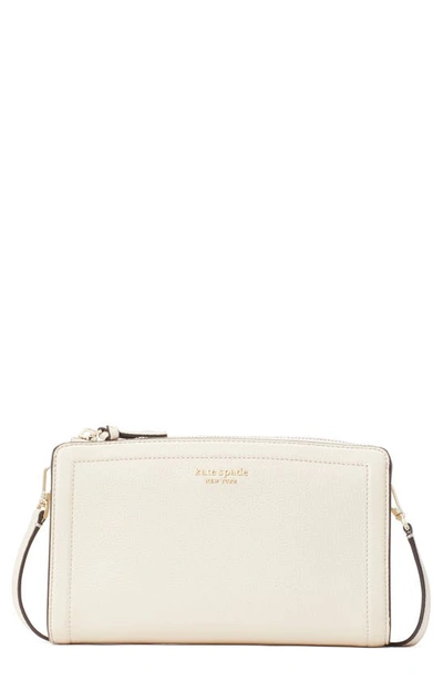 Kate Spade Knott Small Leather Crossbody Bag In Milk Glass