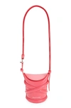 ALEXANDER MCQUEEN MICRO THE CURVE LEATHER CROSSBODY BAG