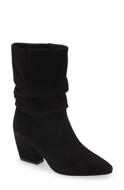 Botkier Skylar Slouchy Suede Mid Boots In Black-blk