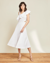 Veronica Beard Beilla One-shoulder Dress In White