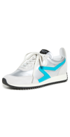 Rag & Bone Retro Runner Sneakers In Silver