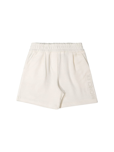 Moncler Babies' Kids Shorts In Bianco