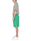 Jil Sander Relaxed Fit Bermuda In Green
