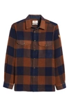Fjall Raven Canada Buffalo Check Button-up Shirt In Chestnut Dark Navy