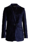 Rag & Bone Margot Velvet Blazer In Blue