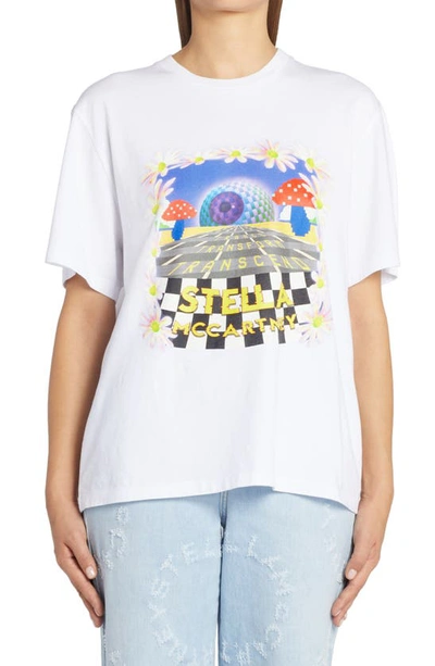 Stella Mccartney Transcend Graphic Print T-shirt In White