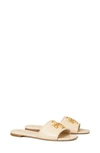 Tory Burch Eleanor Slide Sandal In New Cream