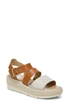 Dr. Scholl's Once Twice Womens Open Toe Ankle Strap Wedge Sandals In Honey