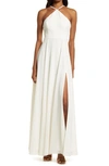 LULUS ABSOLUTELY BREATHTAKING HALTER GOWN