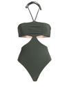 No Ka'oi One-piece Swimsuits In Military Green