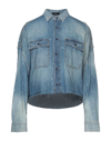 R13 Raw-cut Hem Denim Jacket In Blue