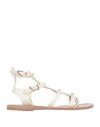 Ancient Greek Sandals Toe Strap Sandals In Ivory