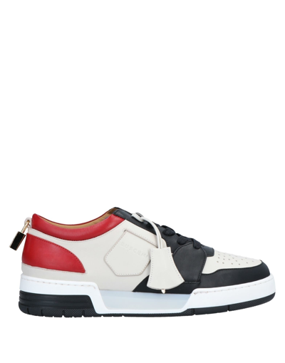 Buscemi Colour-blocked Low-top Sneakers In White 1