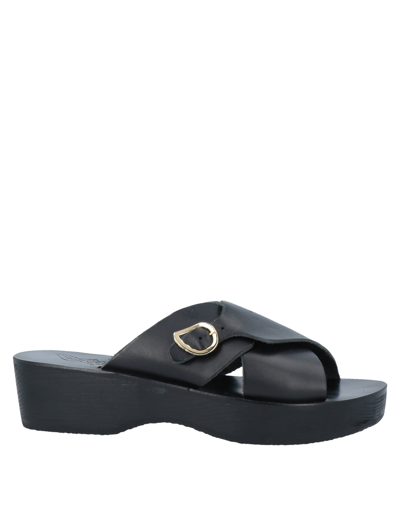 Ancient Greek Sandals Woman Mules & Clogs Black Size 7 Soft Leather