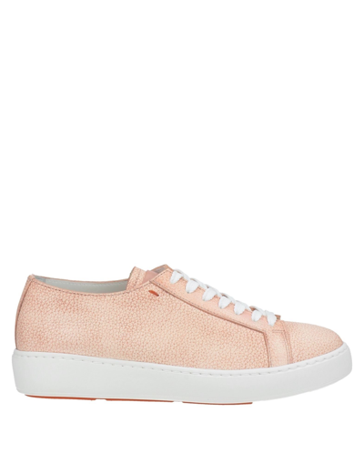 Santoni Sneakers In Pink