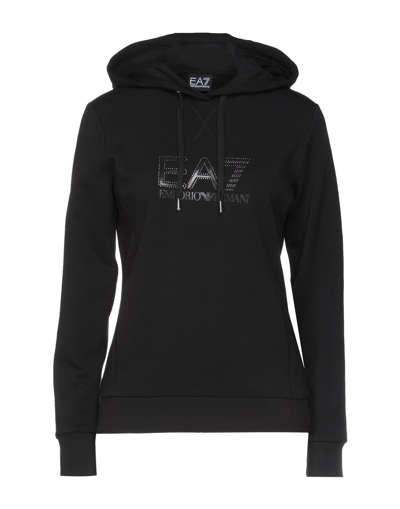 Ea7 Sweatshirts In Black
