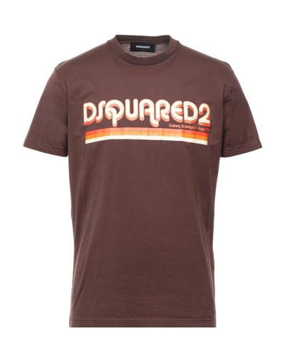 Dsquared2 T-shirts In Brown