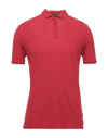 Zanone Polo Shirts In Red