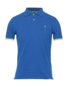 Jaggy Polo Shirts In Bright Blue
